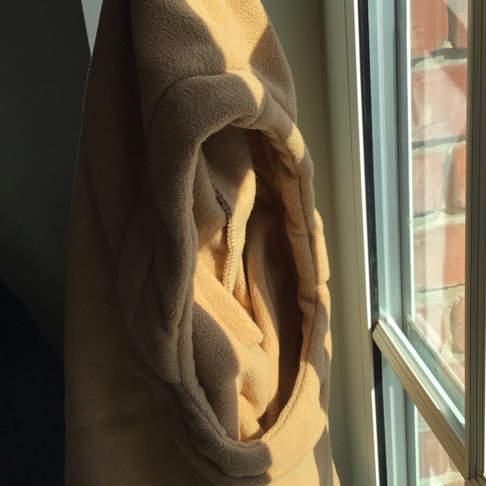 Cozy Tan Fleece Hood
